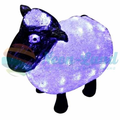 Акриловая светодиодная фигура "Овца" 30см