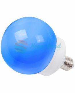 Лампа шар e27 12 LED  Ø100мм синяя
