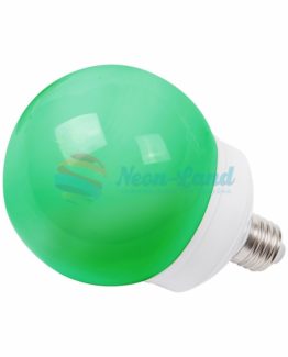 Лампа шар e27 12 LED  Ø100мм зеленая