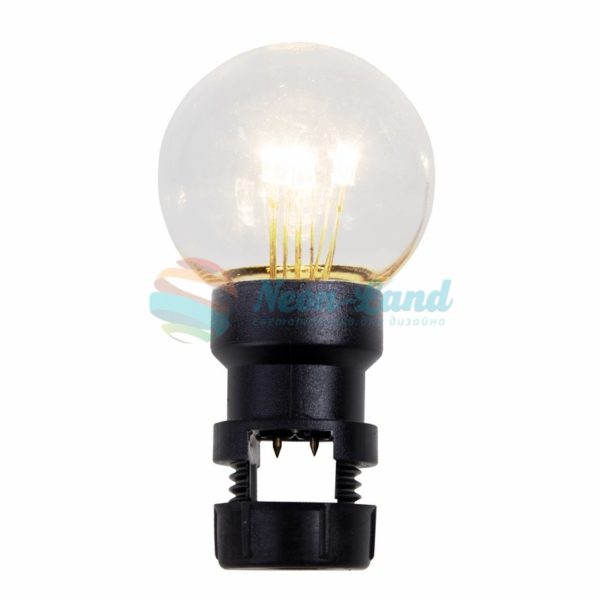Лампа шар 6 LED вместе с патроном для белт-лайта