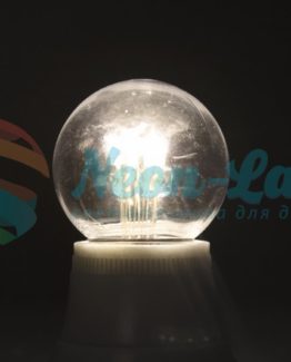 Лампа шар e27 6 LED  Ø45мм - белая