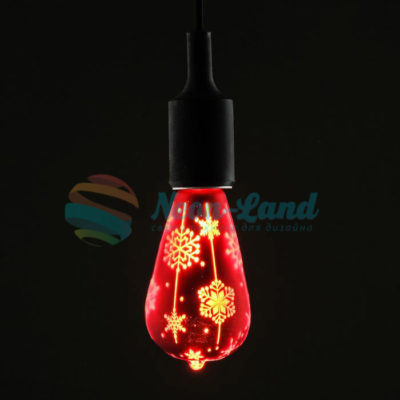 Лампа светодиодная декоративная «Снежинки»